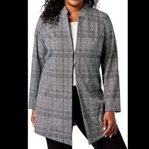 NWT Alfani Women’s Collarless Career Topper Jacket